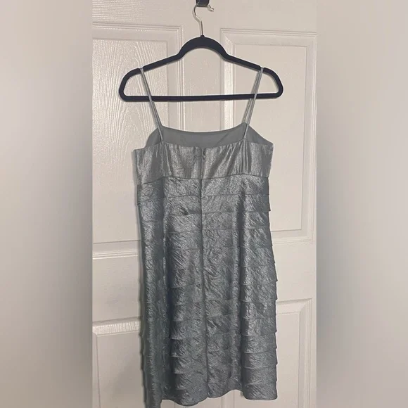 Jessica Howard Stunning Silver Dress with jacket 12P - Picture 2 of 10